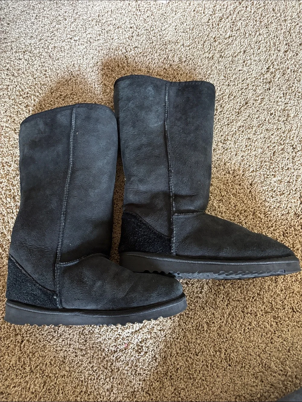 UGG Classic Tall Black Sheepskin boots